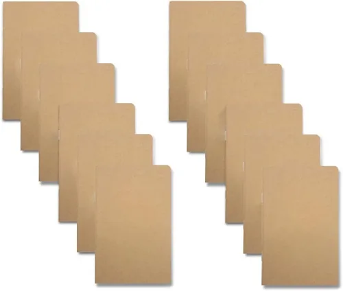Miniatura 5 de Yansanido 12 cuadernos de bolsillo de 5.5 pulgadas x 3.5 pulgadas, 32 hojas (64 páginas), páginas rayadas de 8 mm, papel de 70 g/m²