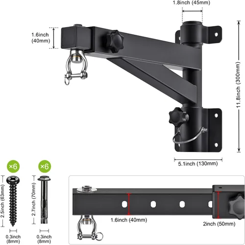 Miniatura 6 de Kipika Soporte de pared para bolsa pesada, soporte de bolsa de boxeo resistente para entrenamiento en interiores, gimnasio en casa, soporte