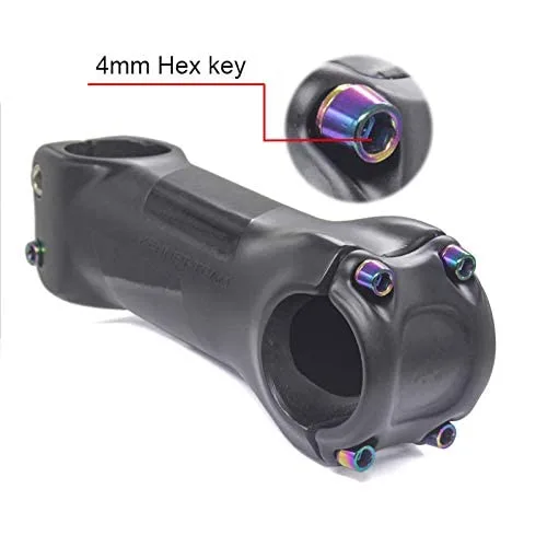 Miniatura 3 de M5x18mm Tornillos de vástago chapado en titanio inoxidable Ti Allen hexagonal de cabeza cónica con arandelas tornillo para piezas de vástago de Negro