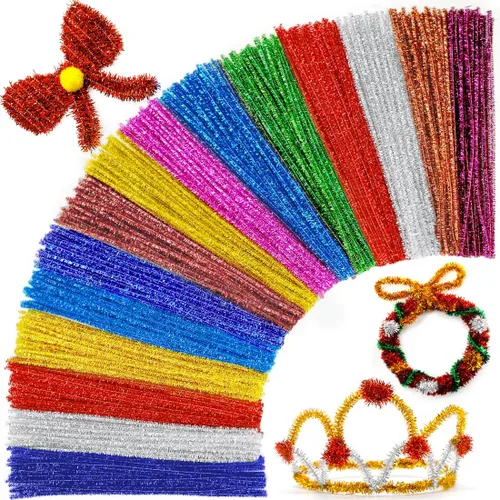 Miniatura 45 de Praisebank Limpiapipas marrones para manualidades, 200 piezas, tallos de felpilla para proyectos de bricolaje, suministros de arte y manualidades