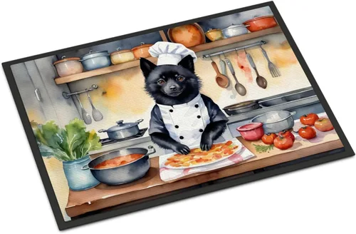 Miniatura 161 de Caroline's Treasures DAC6179MAT Affenpinscher - Tapete para puerta delantera, para interiores y exteriores, para entrada, antideslizante, lavable