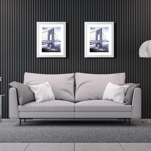 Miniatura 353 de VCK Marcos para póster de madera maciza de 22.375 x 34 pulgadas, marco de fotos A1 negro con montaje en pared, paquete de 3