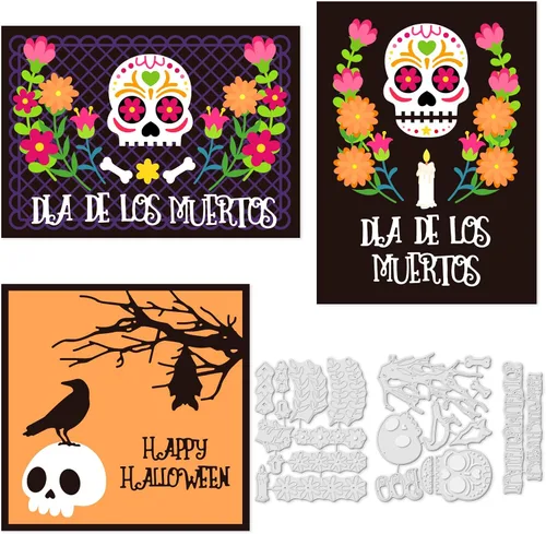 Miniatura 25 de INFUNLY 7 piezas de troquel de borde de flores de metal para hacer tarjetas de feliz cumpleaños, encaje, rosas surtidas, troquel de corte para Borde