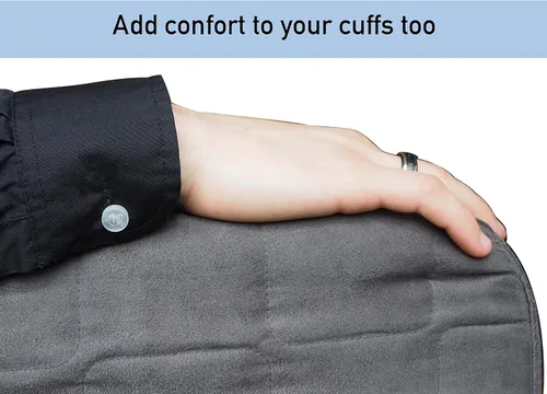 Miniatura 6 de Extensor elástico de cuello de camisa, paquete de 5 extensores de cuello para camisa de vestir, extensor de botón no metálico para camisas