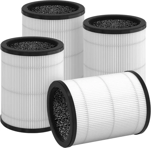 Miniatura 8 de Filtro de repuesto KJ80 compatible con el purificador de aire Druiap KJ80, en comparación con la pieza # AF3080, filtros 3 en 1 (paquete de 2)