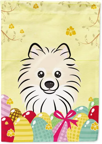 Miniatura 87 de Caroline's Treasures BB1920CHF - Bandera de caza de huevos de Pascua con diseño de bulldog francés, para casa, gran porche, para colgar en la pared