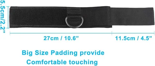 Miniatura 6 de Correas acolchadas de tobillo para máquina de cable, puños de tobillo con bolsa gratis, ideal para crossfit, fisicoculturismo, gimnasio