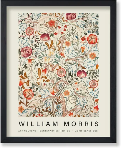 Miniatura 55 de Poster Master Póster vintage de William Morris, estampado de patrón retro de Santiago, arte de flores, arte de patrón textil, regalo para hombres