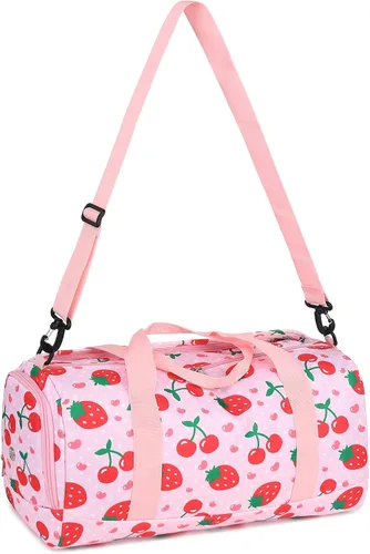 Miniatura 7 de BTOOP Bolsa de lona para niñas, niños, gimnasio, deportes, mujer, bolsa de viaje para entrenamiento, fin de semana, con compartimento para zapatos