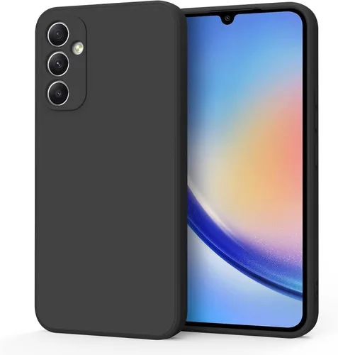 AK Para Samsung Galaxy A34 5G, elegante funda protectora de cuerpo completo de silicona líquida delgada para Samsung Galaxy A34 5G funda de teléfono