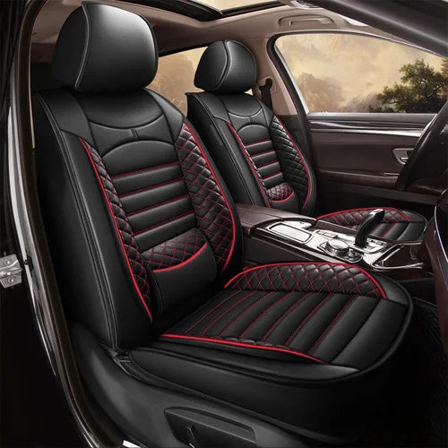Miniatura 13 de Fundas de asiento de auto para Ford Fusion 2010-2020: juego completo de fundas protectoras de asiento impermeables de piel sintética compatible
