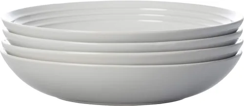 Miniatura 7 de Le Creuset Juego de 4 cuencos para pasta, 9.75 pulgadas cada uno, color blanco