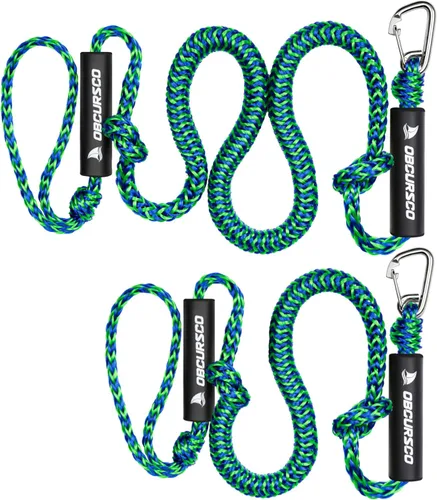 Miniatura 10 de Obcursco Líneas de Amarre Elásticas para Barco, Cuerda de Atraque con Clips de Acero Inoxidable 316, Accesorios para Jet Ski, PWC, SeaDoo, Yamaha