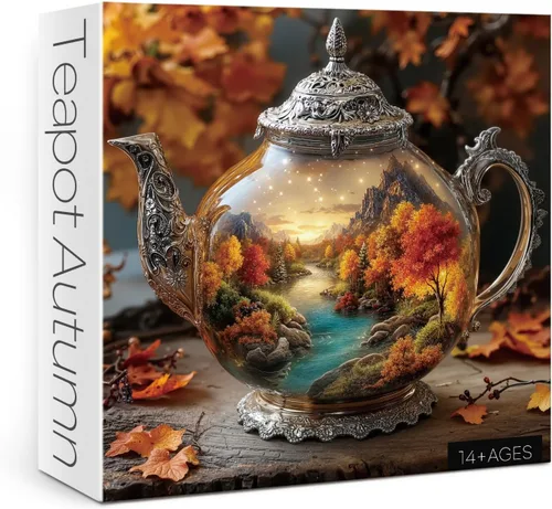 Miniatura 8 de Seasons of Cup - Rompecabezas para adultos de 1000 piezas de naturaleza, hermoso paisaje de plantas, flores, jardín, rompecabezas artísticos