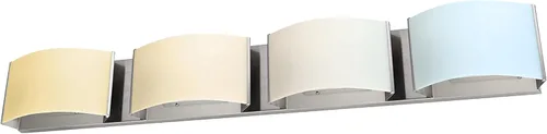 Sunlite Lámpara LED decorativa de tocador, 40 vatios, 2600 lúmenes, color seleccionable 30K/40K/50K, 4 luces, regulable, 90 CRI, certificación ETL,