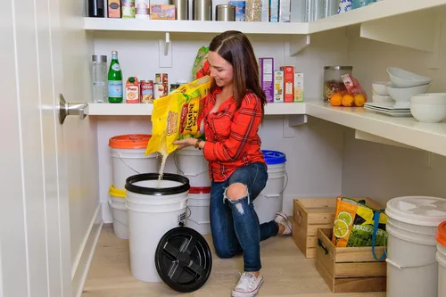 Miniatura 7 de Gamma2 Tapa de sello gamma para cubos utilitarios – Se adapta a cubos de 3.5, 5, 6 y 7 galones, amarillo, fabricado en Estados Unidos
