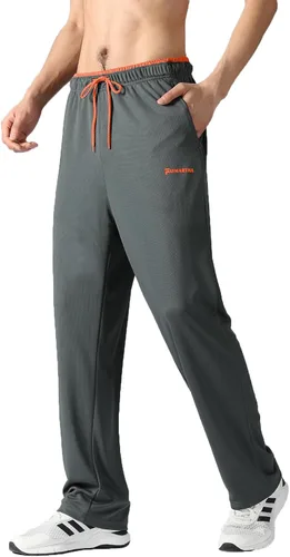 Miniatura 54 de Pantalones deportivos para hombre con bolsillos con cremallera, pantalones deportivos ligeros, pantalones de entrenamiento holgados atléticos