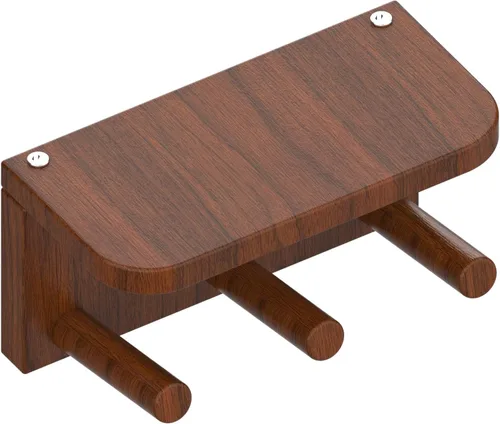 Miniatura 69 de Percheros montados en la pared, ganchos para llaves de piano, colgador de madera maciza natural, tela no tejida, perchas para armario, cocina