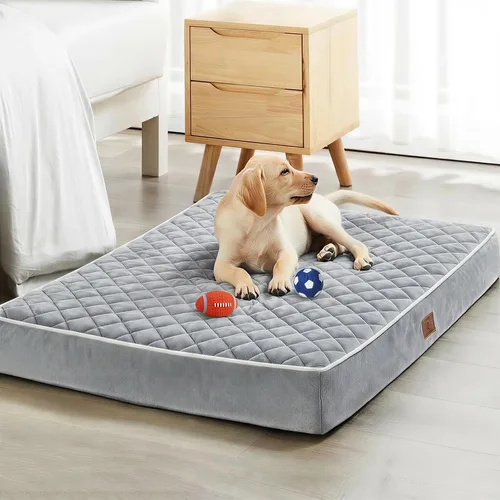 Miniatura 24 de WNPETHOME Cama Ortopédica para Perros para Jaula, Cama Impermeable Extra Grande para Perros con Funda Lavable Extraíble, Camas para Jaula de Perros