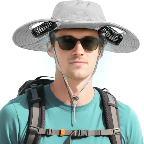Miniatura 9 de AMACOOL Bucket Hat Fan, Gifts for Him Father Dad Husband, Fishing Essentials for Women Men Camping Hiking Beach Gardening