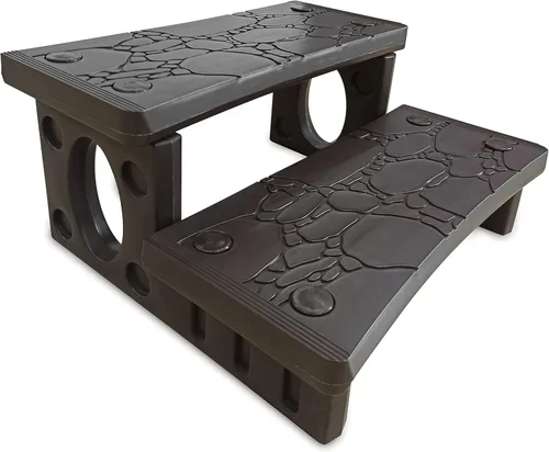 Miniatura 3 de Swimline 87950/87952L Escalera de entrada para piscina de tierra, 52 pulgadas, multicolor Escalera con marco A (Intro)