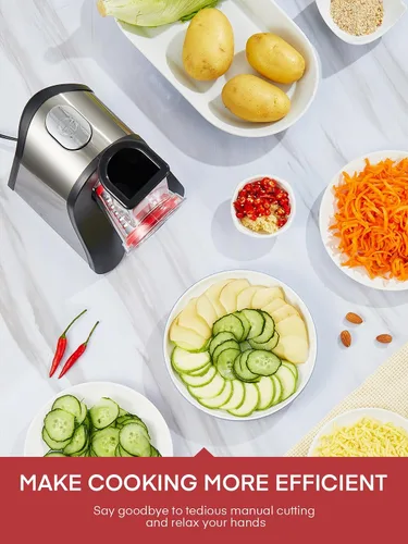 Miniatura 6 de Rallador eléctrico de queso, triturador de queso para uso en la cocina del hogar, con control de un solo toque, trituradora eléctrica ideal