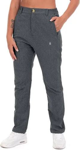 Little Donkey Andy Pantalones de senderismo cargo de peso medio para mujer, UPF 50+, pantalones casuales de viaje con bolsillos XS-XXL