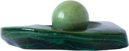 Miniatura 3 de Bolas de baoding verde oscuro mármol chino salud ejercicio masaje bolas aliviar el estrés ejercicio de la mano relajarse dedos regalo
