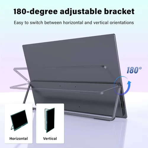Miniatura 7 de InnoView Monitor portátil 4K de 18.5 pulgadas 3840 x 2160 UHD USB-C HDMI para laptop, pantalla de juegos para computadora IPS de 10 bits, monitor