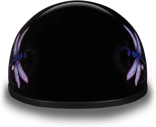 Miniatura 5 de Daytona Helmets - Medio casco de calavera con huesos cruzados, Graphics 100% APROBADO DOT, Negro, S