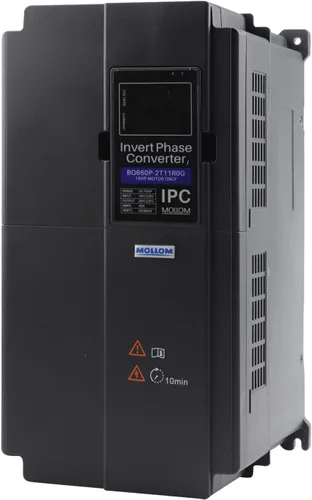 Miniatura 8 de Mollom 0.75KW 220V Convertidor de fase inversa monofásico a trifásico-1HP 3.8A entrada/salida IPC para motor 3PH