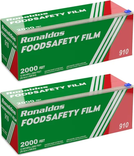 Miniatura 10 de Ronaldos - Película de seguridad alimentaria, envoltura de plástico de 12 pulgadas x 2000 pies, grado comercial, utilizada para la industria