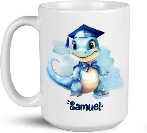 Miniatura 8 de Troodon My Spirit - Taza de café personalizada con nombre personalizado, taza de café de dinosaurio para amantes de los dinosaurios, tazas