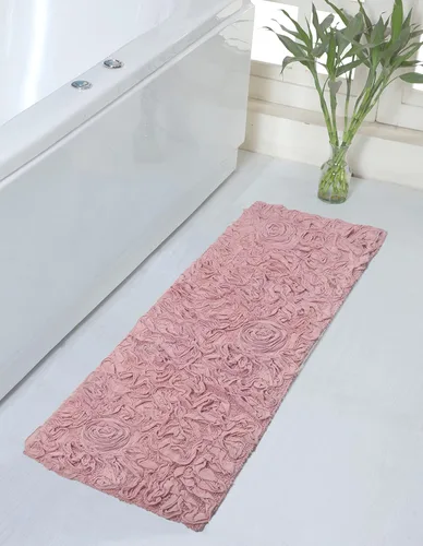 Miniatura 14 de Home Weavers Bell Flower Collection - Tapetes de baño copetudos 100 % algodón, extrasuaves y absorbentes, antideslizantes, lavables a máquina, lino