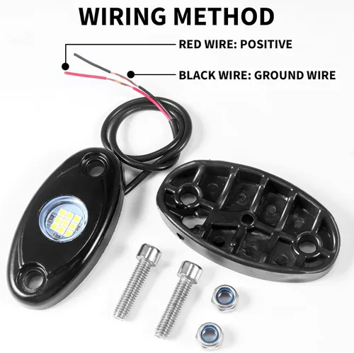 Miniatura 7 de 120Pods blanco LED Rock luces neón bajo luz para coche camión ATV SUV debajo del cuerpo resplandor luz Trail Fender Iluminación
