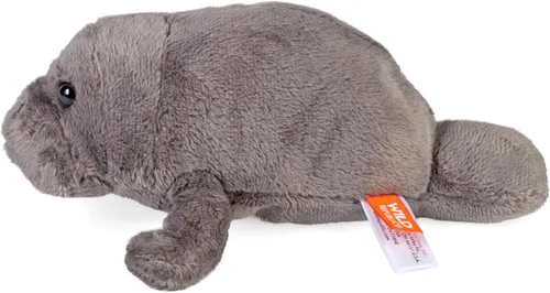 Miniatura 3 de Wild Republic Pocketkins Eco Manatí de peluche, 5 pulgadas, juguete de peluche, hecho de materiales reciclados, respetuoso con el medio ambiente