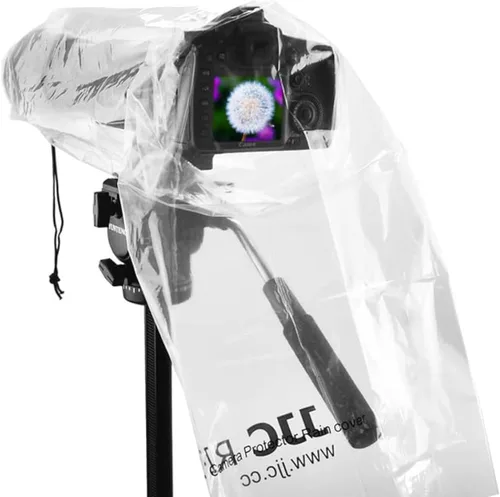 JJC Funda de lluvia para cámara DSLR, protector de manga para canon, Nikon, Fujifilm, Sony, Olympus, Panasonic, Pentax Sigma, con una lente de hasta