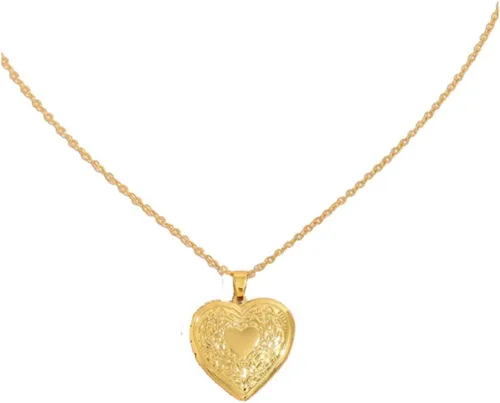Miniatura 5 de yaozeio Collar de medallón dorado con medallón de imagen para mujeres que sostienen fotos fotos en forma de corazón, collar con colgante de medallón