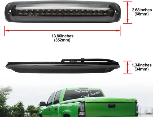 Miniatura 5 de Tercera luz de freno LED de repuesto para Chevy Silverado GMC Sierra 1500 2500 1999-2006 rojo LED estroboscópico trasero tercer centro de freno