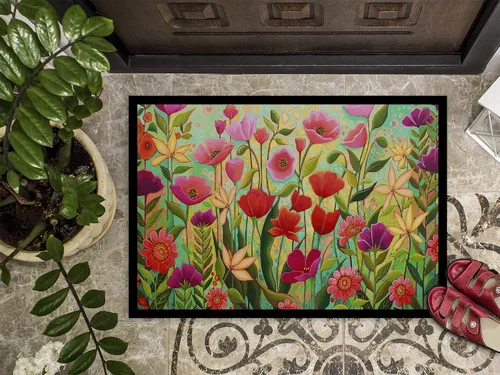 Miniatura 3 de Caroline's Treasures PPD3024JMAT - Felpudo de 24 x 36 pulgadas, diseño de flores de belleza silvestre, para interiores y exteriores, para entrada