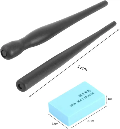 Miniatura 9 de Estink Manga Cartoon Comic - Juego de bolígrafos de caligrafía con 2 soportes para bolígrafos y 5 puntas de repuesto para dibujar y pintar