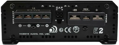 Miniatura 3 de Massive Audio Amplificador monoblock nano del borde 1600 vatios establo E2 del ohmio 1