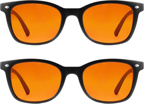 Miniatura 12 de VisionGlobal 1 par de lentes de bloqueo de luz azul/paquete de 2 lentes rojos para dormir o 2 lentes de juego para mujeres/hombres