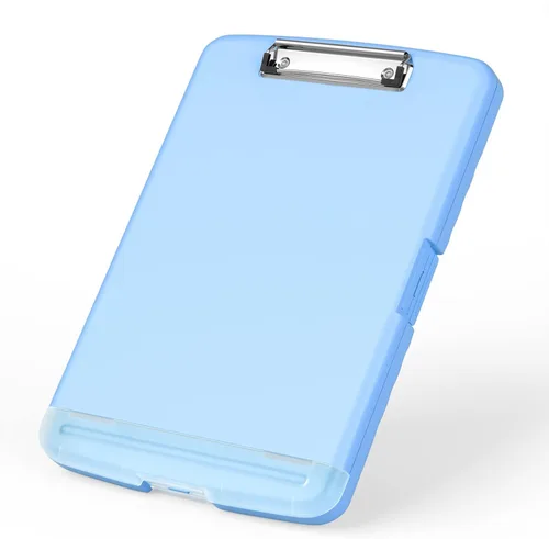 Miniatura 16 de Rimilak Portapapeles de plástico con almacenamiento, portafolio de enfermería de alta capacidad 8.5 x 11 con soporte para bolígrafo, tamaño 14.2 x
