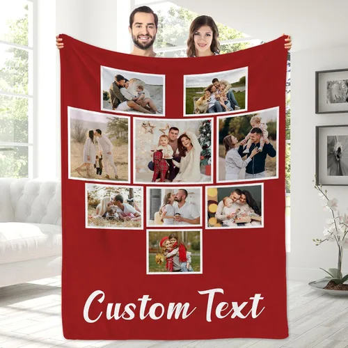 Miniatura 9 de Manta con fotos personalizada para novio, regalos del día de San Valentín, manta de fotos personalizada, regalos de novio de novia, regalos del día