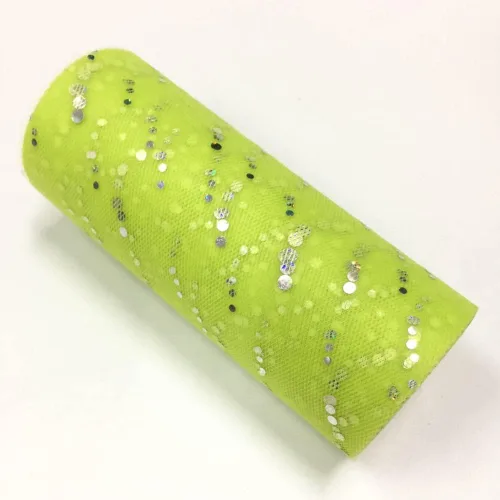 Miniatura 54 de Rollo de tul con lentejuelas con purpurina, decoración de boda, suministros de organza para fiestas de cumpleaños, carrete de tela, vestido tutú