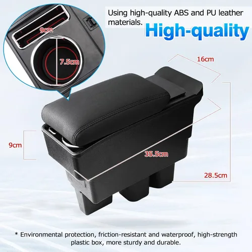 Miniatura 3 de Autorder - Caja de almacenamiento para consola central para Suzuki Jimny JB64W/JB74W 2018-2025 Accesorios Caja de reposabrazos de reemplazo