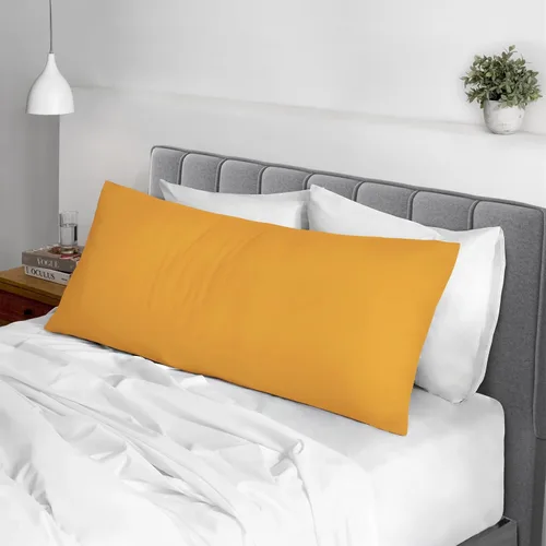 Miniatura 86 de Pizuna Juego de 2 fundas de almohada de 100 % algodón puro, tamaño estándar, color blanco, lujosas fundas de almohada de 400 hilos de satén