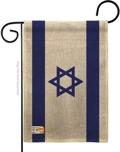 Bandera de Israel Bandera de arpillera israelí Bandera de pared césped, puerta de habitación, póster al aire libre, tapiz interior para el hogar,