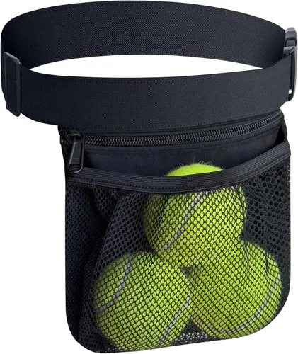 Nebudo Soporte para pelota de tenis, pelotas de tenis de pickleball, accesorio de sujeción para mujeres, falda y hombre, bolsas de cadera para